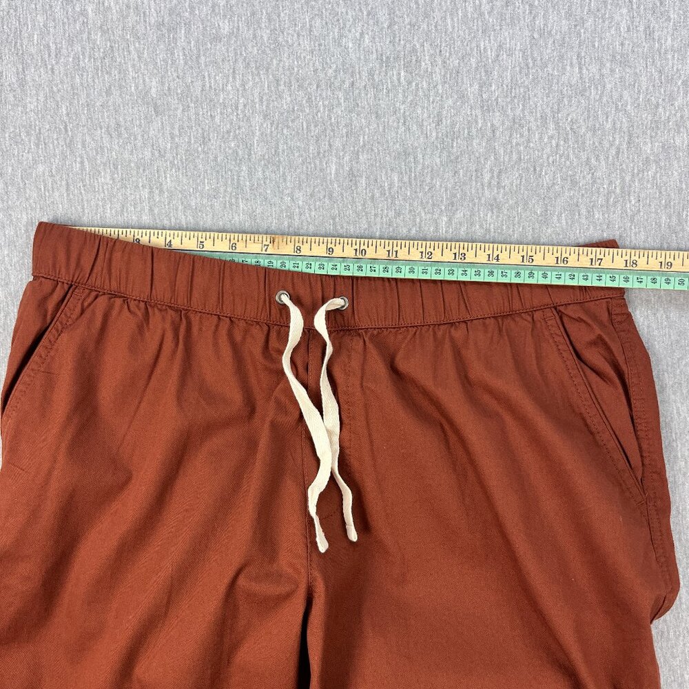 Pact Organic Daily Twill Pants Womens XL Terra Cotta Brown Elastic Waistband NEW - Picture 9 of 14